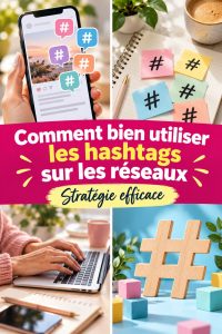 Un graphique montrant des hashtags populaires utilisés sur les réseaux sociaux.