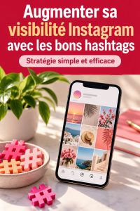 Un post Instagram mettant en valeur des hashtags pour boostez la visibilité